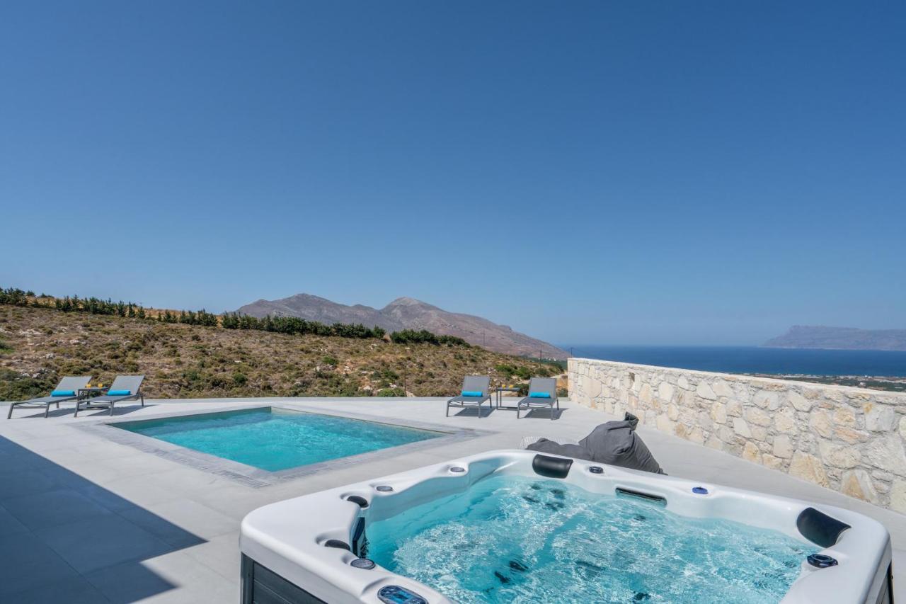 Luxurious Villa Cretan Aura With Private Heated Pool, Jacuzzi And Playroom Agios Ioannis  Εξωτερικό φωτογραφία